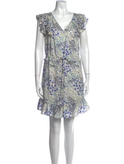 Pre-owned Rebecca Taylor Silk Mini Dress In Multi
