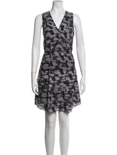 Pre-owned Rebecca Taylor Silk Mini Dress In Multi