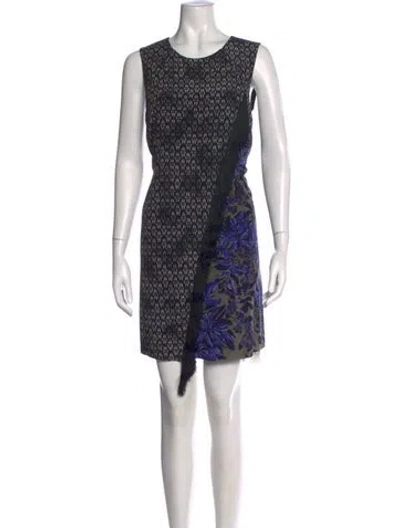 Pre-owned Rebecca Taylor Silk Mini Dress In Multi