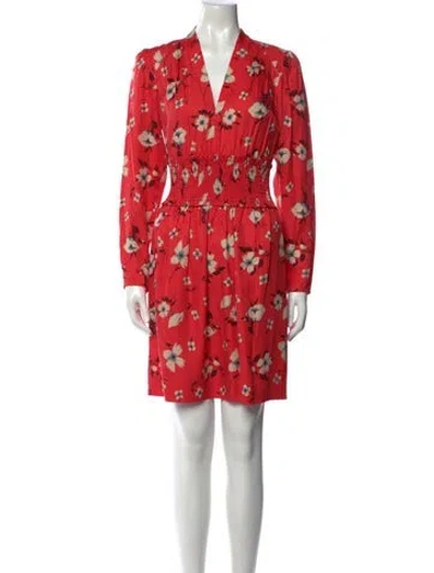 Pre-owned Rebecca Taylor Silk Mini Dress W/ Tags In Pink