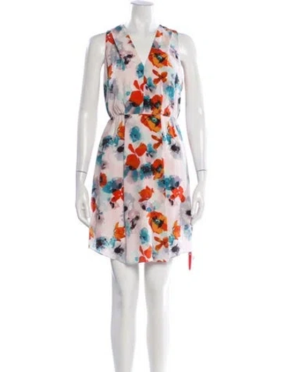 Pre-owned Rebecca Taylor Silk Mini Dress W/ Tags In Pink