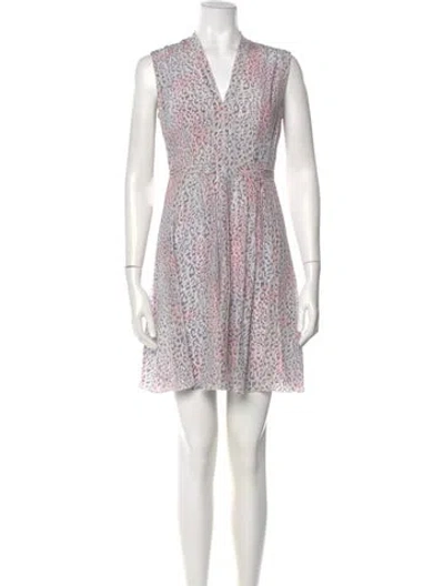 Pre-owned Rebecca Taylor Silk Mini Dress In White
