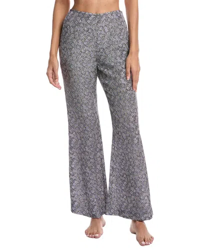 Rebecca Taylor Violet Fleur Silk Pajama Pant In Fleur Morning Glory Combo