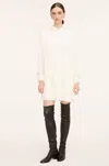 Rebecca Taylor Pleated Silk Mini Dress In Neutral