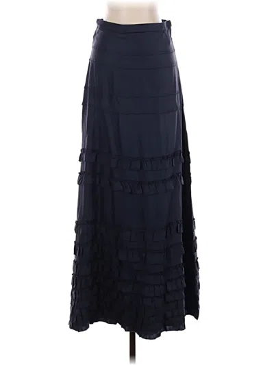 Pre-owned Rebecca Taylor Silk Skirt In Blue