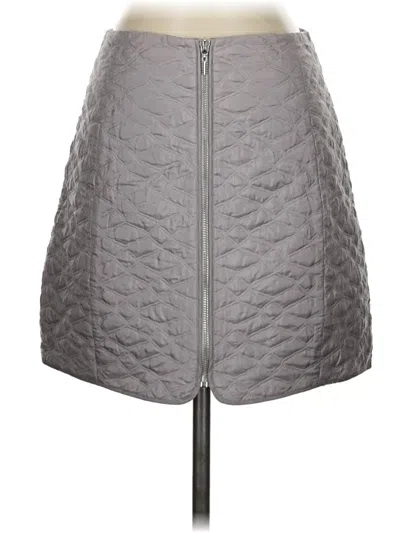 Pre-owned Rebecca Taylor Silk Skirt In Gray