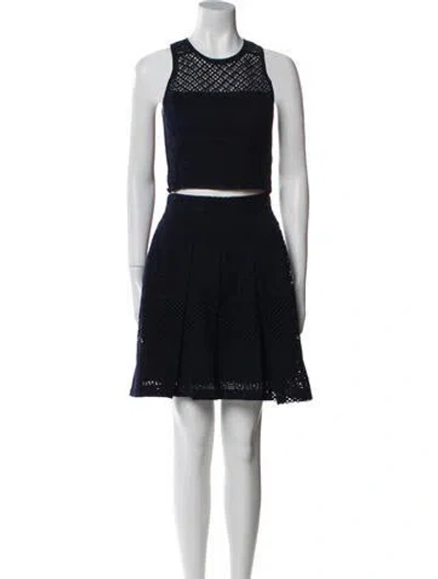 Pre-owned Rebecca Taylor Skirt Set In Blue