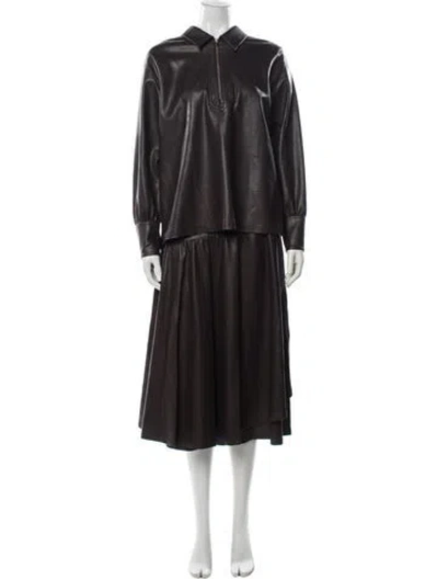 Pre-owned Rebecca Taylor Skirt Set In Brown