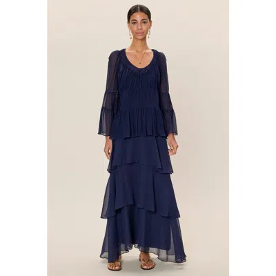 Rebecca Taylor Skye Skirt In Blue