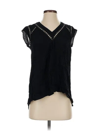 Pre-owned Rebecca Taylor Sleeveless Blouse In Black