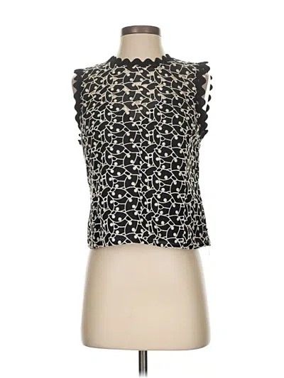 Pre-owned Rebecca Taylor Sleeveless Blouse In Black