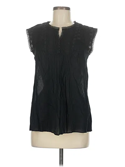 Pre-owned Rebecca Taylor Sleeveless Blouse In Black
