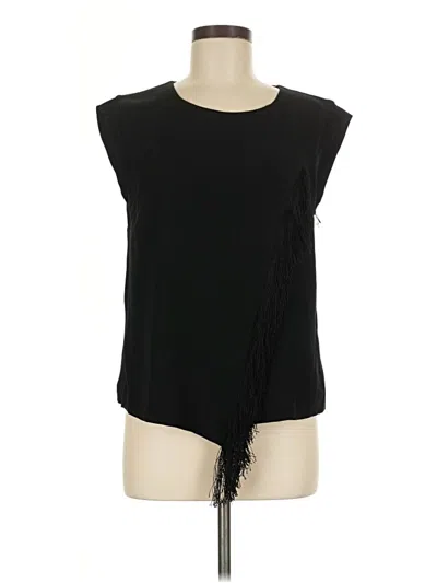 Pre-owned Rebecca Taylor Sleeveless Blouse In Black