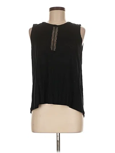 Pre-owned Rebecca Taylor Sleeveless Blouse In Black