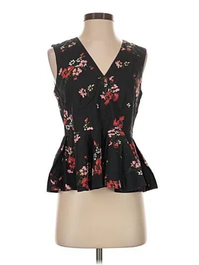 Pre-owned Rebecca Taylor Sleeveless Blouse In Black