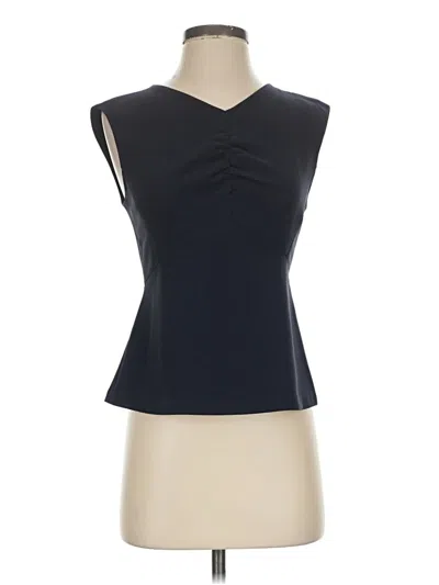 Pre-owned Rebecca Taylor Sleeveless Blouse In Black