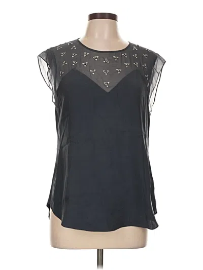 Pre-owned Rebecca Taylor Sleeveless Blouse In Black