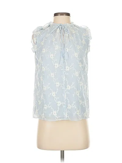 Pre-owned Rebecca Taylor Sleeveless Blouse In Blue