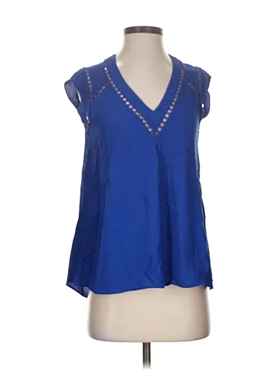 Pre-owned Rebecca Taylor Sleeveless Blouse In Blue