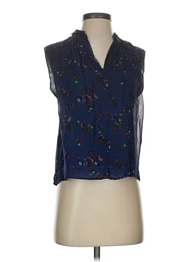 Pre-owned Rebecca Taylor Sleeveless Blouse In Blue