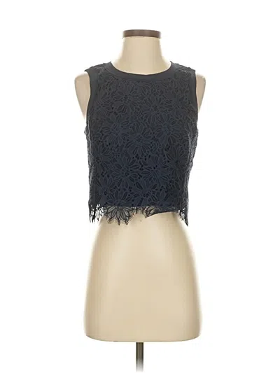 Pre-owned Rebecca Taylor Sleeveless Blouse In Gray