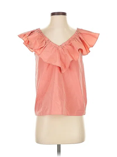 Pre-owned Rebecca Taylor Sleeveless Blouse In Pink