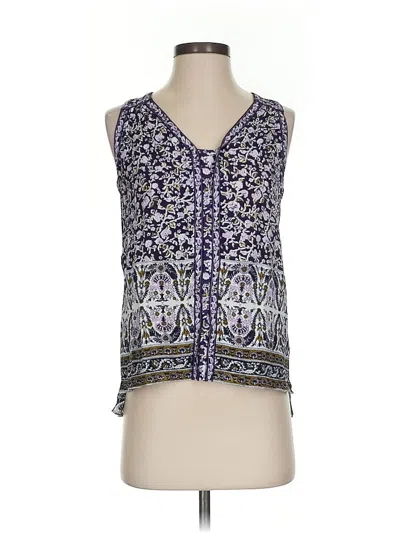 Pre-owned Rebecca Taylor Sleeveless Blouse In Purple