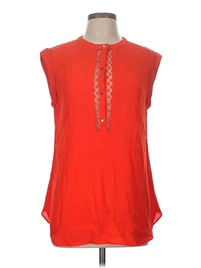 Pre-owned Rebecca Taylor Sleeveless Blouse In Red