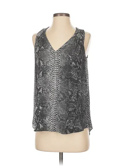 Pre-owned Rebecca Taylor Sleeveless Blouse In Silver