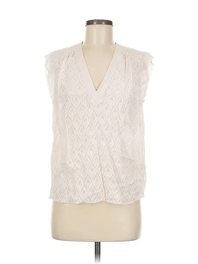 Pre-owned Rebecca Taylor Sleeveless Blouse In White