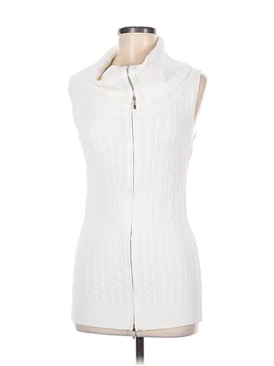 Pre-owned Rebecca Taylor Sleeveless Button Down Shirt In White