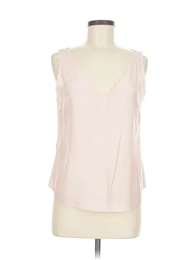 Pre-owned Rebecca Taylor Sleeveless Silk Top Pink Sweetheart Neckline Tops