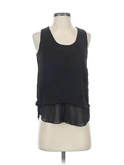 Pre-owned Rebecca Taylor Sleeveless Top Black Scoop Neck Tops
