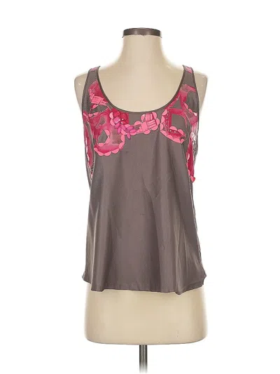 Pre-owned Rebecca Taylor Sleeveless Top Gray Scoop Neck Tops