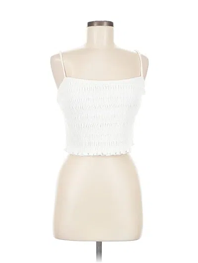 Pre-owned Rebecca Taylor Sleeveless Top White Strapless Neckline Tops