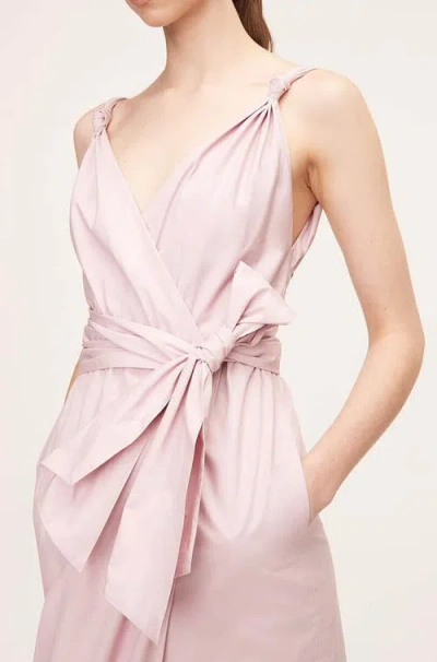 Rebecca Taylor Solid Poplin Whisper Dress In Pale Orchid