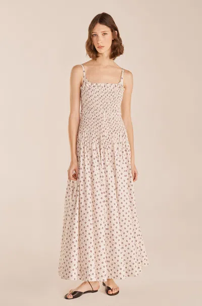 Rebecca Taylor Speckled Fleur Poplin Dress In Neutral