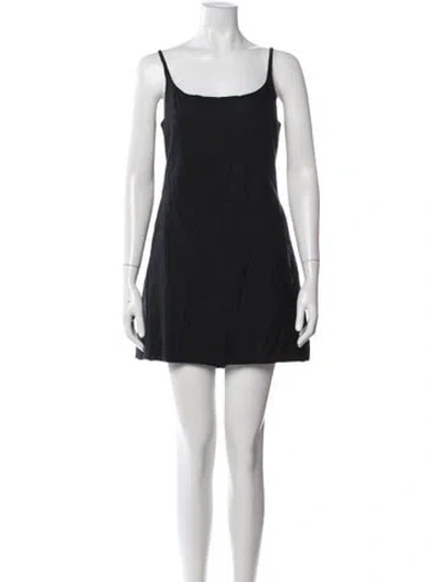 Pre-owned Rebecca Taylor Square Neckline Jumpsuit In Black
