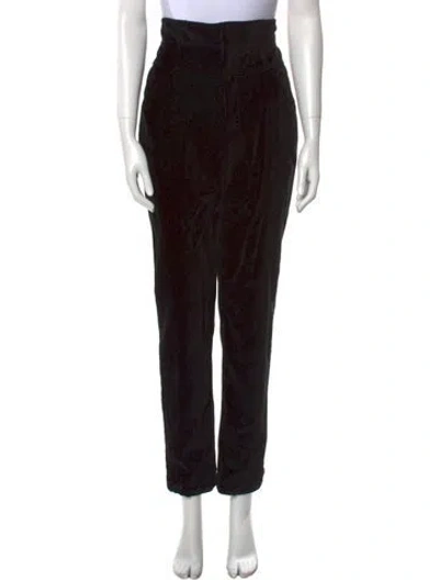 Pre-owned Rebecca Taylor Straight Leg Pants In Black