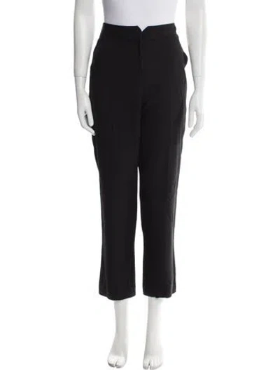 Pre-owned Rebecca Taylor Straight Leg Pants In Black