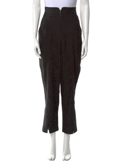 Pre-owned Rebecca Taylor Straight Leg Pants In Black