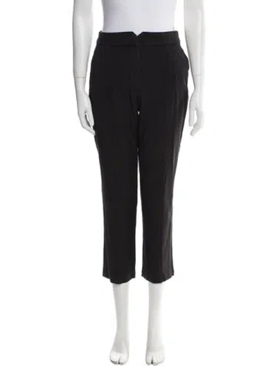 Pre-owned Rebecca Taylor Straight Leg Pants In Black