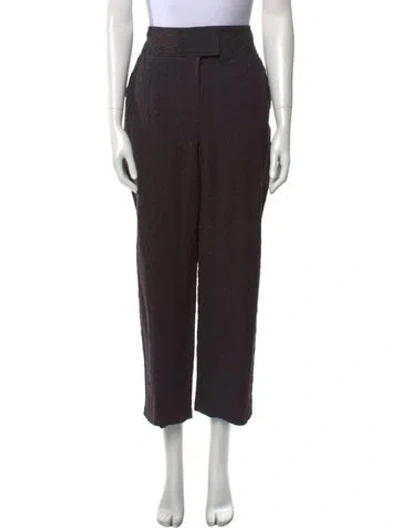 Pre-owned Rebecca Taylor Straight Leg Pants In Black