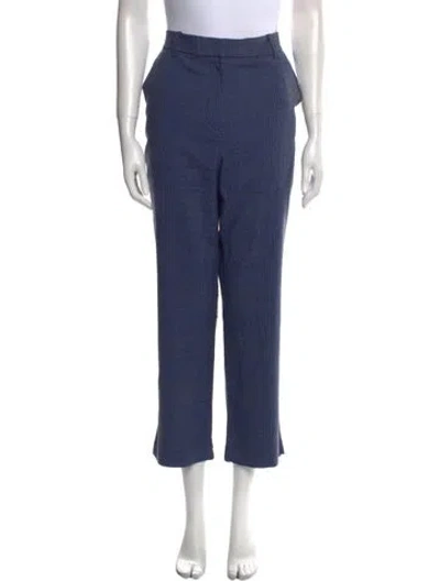 Pre-owned Rebecca Taylor Straight Leg Pants In Blue