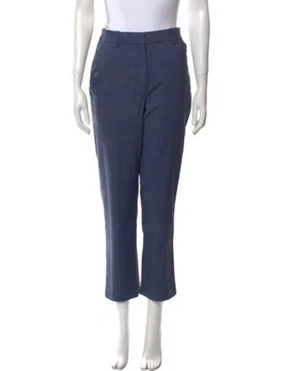 Pre-owned Rebecca Taylor Straight Leg Pants In Blue
