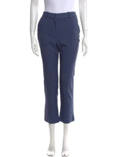 Pre-owned Rebecca Taylor Straight Leg Pants In Blue