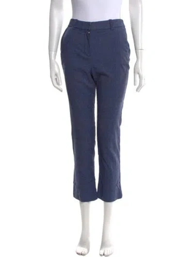 Pre-owned Rebecca Taylor Straight Leg Pants In Blue