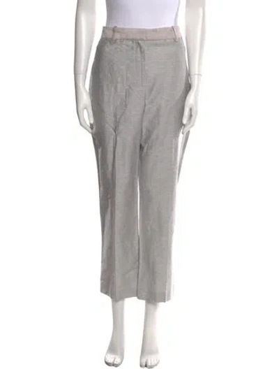 Pre-owned Rebecca Taylor Straight Leg Pants In Gray