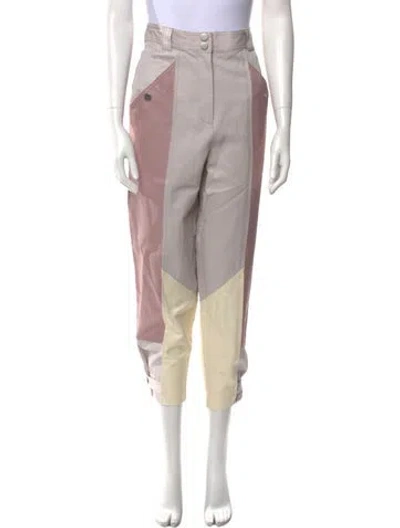Pre-owned Rebecca Taylor Straight Leg Pants In Pink