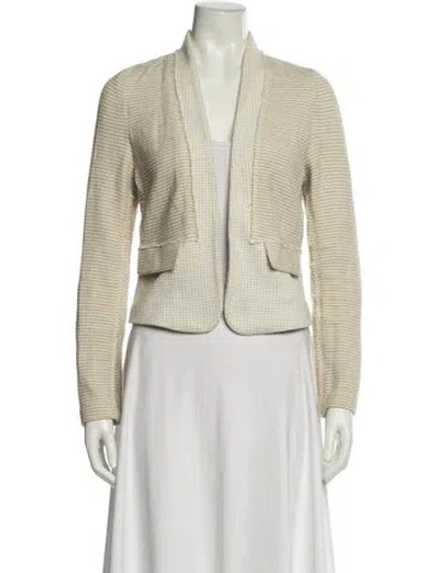 Pre-owned Rebecca Taylor Striped Jacket In Neutrals